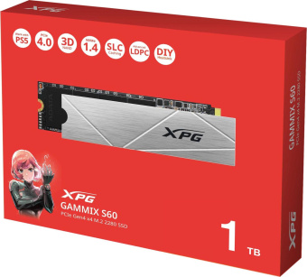 Накопитель SSD A-Data PCIe 4.0 x4 1TB AGAMMIXS60-1T-CS Gammix S60 XPG M.2 2280 от магазина РЭССИ