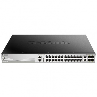 Коммутатор D-Link DGS-3130-30PS/B1A 24G 2x10G 4SFP+ 24PoE 370W управляемый от магазина РЭССИ