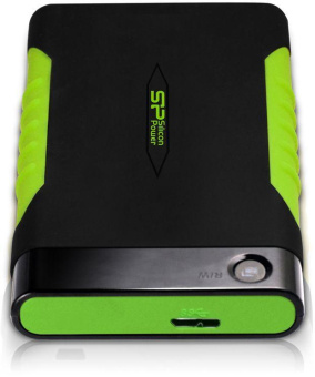 Жесткий диск Silicon Power USB 3.0 2Tb SP020TBPHDA15S3K A15 Armor 2.5" черный/зеленый от магазина РЭССИ