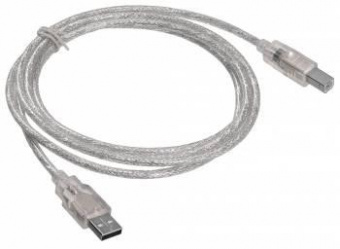 Кабель Buro USB2.0-AM/BM-Trans USB A(m) USB B(m) 1.8м прозрачный от магазина РЭССИ