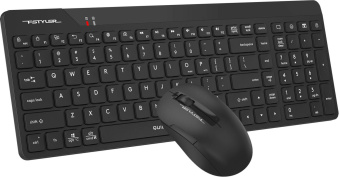Клавиатура + мышь A4Tech Fstyler FG2300 Air клав:черный мышь:черный USB беспроводная slim (FG2300 AIR BLACK) от магазина РЭССИ