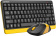 Клавиатура + мышь A4Tech Fstyler FG1110 клав:черный/желтый мышь:черный/желтый USB беспроводная Multimedia (FG1110 BUMBLEBEE) от магазина РЭССИ