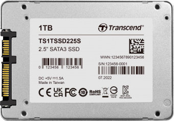 Накопитель SSD Transcend SATA III 1Tb TS1TSSD225S 225S 2.5" 0.3 DWPD от магазина РЭССИ