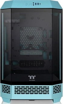 Корпус Thermaltake The Tower 300 Turquoise голубой без БП miniITX 7x120mm 5x140mm 2xUSB3.0 audio bott PSU от магазина РЭССИ