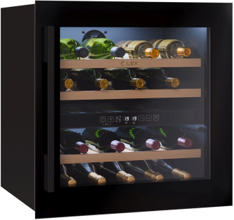 Винный шкаф Lex LWD6036BL dual zone 1-нокамерн. черный (CHAT500007) от магазина РЭССИ