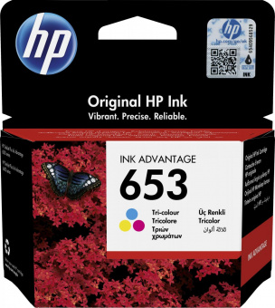 Картридж струйный HP 653 3YM74AE многоцветный (200стр.) (5мл) для HP DeskJet Plus Ink Advantage 6075/6475 от магазина РЭССИ