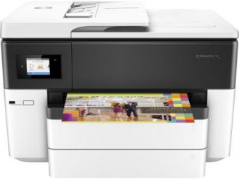 МФУ струйный HP Officejet Pro 7740 WF AiO (G5J38A) A3 Duplex Net WiFi USB RJ-45 белый/черный от магазина РЭССИ