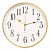 Часы настенные аналоговые Бюрократ WallC-R76P D29см белый (WALLC-R76P29/GOLD) от магазина РЭССИ