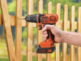 Дрель-шуруповерт Black+Decker BDCDD18N-XJ аккум. патрон:быстрозажимной от магазина РЭССИ
