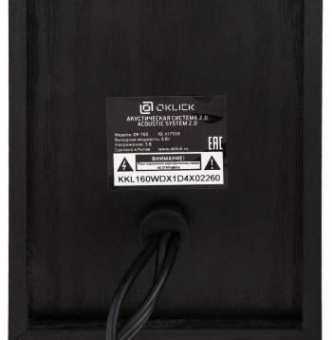 Колонки Оклик OK-160 2.0 черный 6Вт от магазина РЭССИ