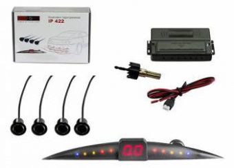 Парковочный Радар Silverstone F1 Interpower IP-422 4 датчика черный от магазина РЭССИ