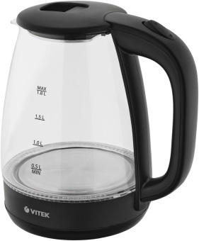 Чайник электрический Vitek VT-7004 1.8л. 1850Вт разноцветный корпус: стекло/пластик от магазина РЭССИ