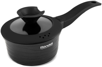 Ковш Rondell Walzer RDA-764 1.3л. d=16см (с крышкой) черный от магазина РЭССИ
