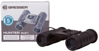 Бинокль Bresser 8x 21мм Hunter 8x21 черный (24477) от магазина РЭССИ
