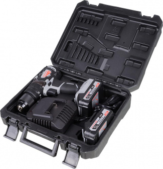 Дрель-шуруповерт Интерскол ДАУ-13/18В аккум. патрон:быстрозажимной (кейс в комплекте) (574.2.2.70) от магазина РЭССИ