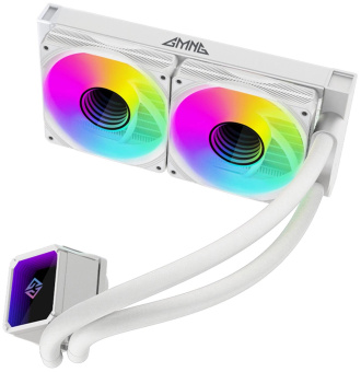 Система водяного охлаждения GMNG GG-LC240ARGB1 ARGB 120x120x25mm Soc-AM5/AM4/1151/1200/2066/1700 белый 4-pin 22-35dB Al+Cu 260W 1200gr Ret (GG-LC240ARGB1-WH) от магазина РЭССИ
