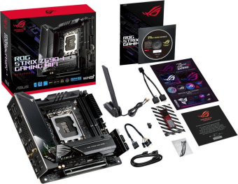 Материнская плата Asus ROG STRIX Z690-I GAMING WIFI Soc-1700 Intel Z690 2xDDR5 mini-ITX AC`97 8ch(7.1) 2.5Gg RAID+HDMI от магазина РЭССИ