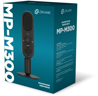 Микрофон проводной Оклик MP-M300 1.5м черный от магазина РЭССИ
