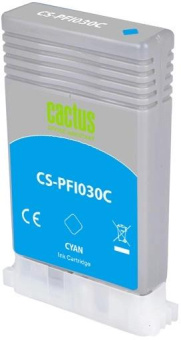 Картридж струйный Cactus CS-PFI030C PFI-030C голуб.пигм. (55мл) для Canon imagePROGRAF TA-20/30 от магазина РЭССИ
