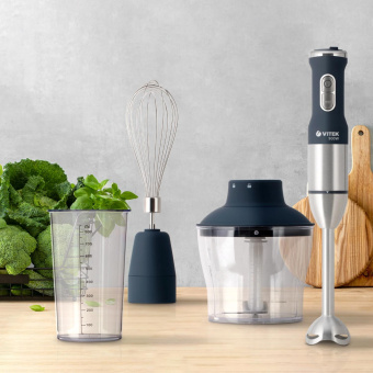 Блендер погружной Vitek VT-3415 900Вт синий от магазина РЭССИ