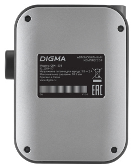 Автомобильный компрессор Digma QBK-120G шланг 0.2м от магазина РЭССИ