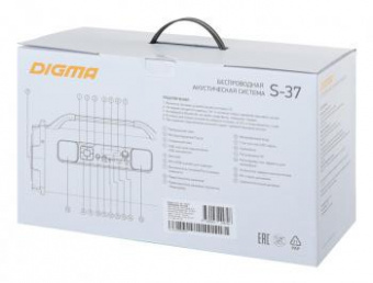 Колонка порт. Digma S-37 черный 30W 2.1 BT/USB 3600mAh (SP3730B) от магазина РЭССИ