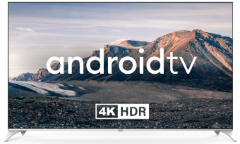 Телевизор QLED Hyundai 75" H-LED75QBU7500 Android TV Frameless черный/серебристый 4K Ultra HD 60Hz DVB-T DVB-T2 DVB-C DVB-S DVB-S2 USB WiFi Smart TV от магазина РЭССИ