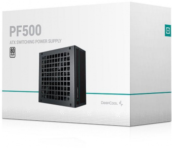 Блок питания Deepcool ATX 500W PF500 80 PLUS WHITE 24+2x(4+4) pin APFC 120mm fan 6xSATA RTL от магазина РЭССИ