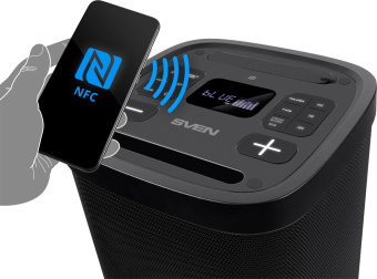 Колонка порт. Sven АС PS-950 черный 160W Mono BT/3.5Jack 8800mAh (SV-022396) от магазина РЭССИ