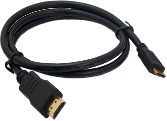 Кабель-переходник аудио-видео Premier 5-845 mini-HDMI (m)/HDMI (m) 1м. позолоч.конт. черный (5-845 1.0) от магазина РЭССИ