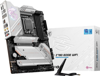 Материнская плата MSI MPG Z790 EDGE WIFI Soc-1700 Intel Z790 4xDDR5 ATX AC`97 8ch(7.1) 2.5Gg RAID+HDMI+DP от магазина РЭССИ
