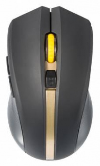 Мышь Оклик 495MW черный/золотистый оптическая (1600dpi) беспроводная USB для ноутбука (6but) от магазина РЭССИ