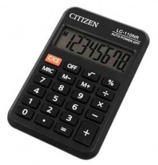 Калькулятор карманный Citizen LC-110NR черный 8-разр. от магазина РЭССИ
