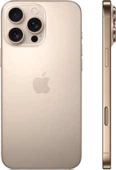 Смартфон Apple A3295 iPhone 16 Pro Max 1Tb бежевый титан моноблок 3G 4G 1Sim 6.9" 1320x2868 iOS 18 48Mpix 802.11 a/b/g/n/ac/ax/be NFC GPS Protect от магазина РЭССИ