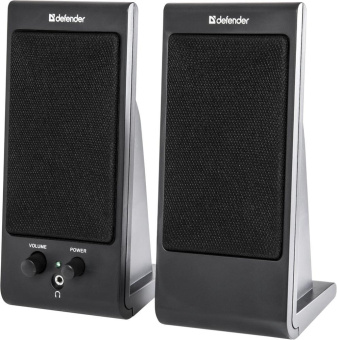 Колонки Defender SPK-170 2.0 черный 4Вт портативные от магазина РЭССИ