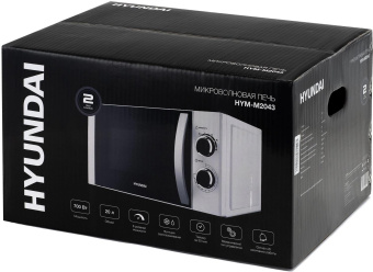 Микроволновая Печь Hyundai HYM-M2043 20л. 700Вт белый/черный от магазина РЭССИ