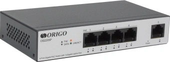 Коммутатор Origo OS2205P/60W OS2205P/60W/A1A (L2) 5x1Гбит/с 4PoE 60W неуправляемый от магазина РЭССИ