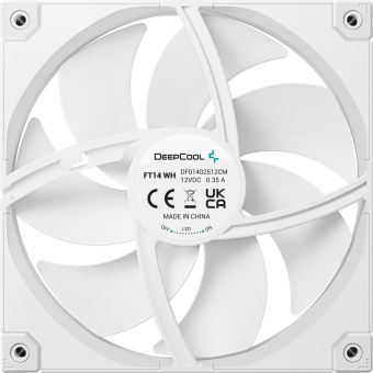Вентилятор для корпуса Deepcool FT14 140х140x25 белый 4-pin 25.1дБ (R-FT14-WHWPN1-G) Ret от магазина РЭССИ