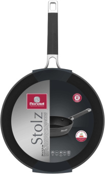 Сковорода Rondell Stolz RDA-1765 круглая 24см покрытие: Xylan Plus ручка несъемная (без крышки) серый от магазина РЭССИ