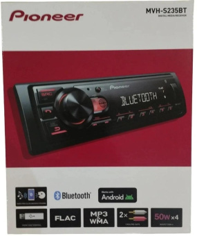 Автомагнитола Pioneer MVH-S235BT 1DIN 4x50Вт 2 RDS от магазина РЭССИ