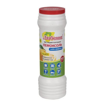 Чистящее средство ЛЮБАША 400 г ПЕМОКСОЛЬ Лимон Сода-эффект порошок 605376 от магазина РЭССИ