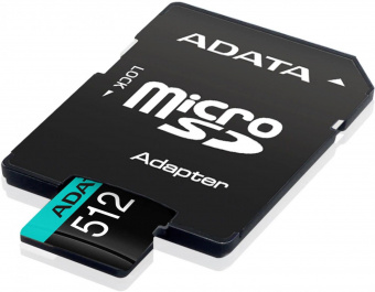 Флеш карта microSDHC 512Gb Class10 A-Data AUSDX512GUI3V30SA2-RA1 Premier Pro + adapter от магазина РЭССИ