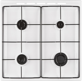 Плита Газовая Weissgauff WGS G1G02 W белый (стеклянная крышка) реш.сталь от магазина РЭССИ