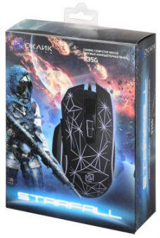 Мышь Оклик 935G STARFALL черный оптическая (3200dpi) USB (8but) от магазина РЭССИ