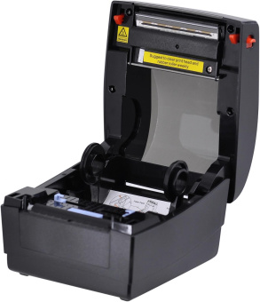 Термопринтер Mertech DT80 ZEMA (4647) 203dpi 180мм/с/USB/Eth для печ.накл. черный/оранжевый от магазина РЭССИ