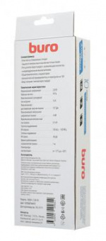 Сетевой фильтр Buro 500SH-3-SW-W 3м (5 розеток) белый (коробка) от магазина РЭССИ