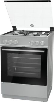 Плита Газовая Gorenje GI6121XH нержавеющая сталь (стеклянная крышка) реш.сталь от магазина РЭССИ