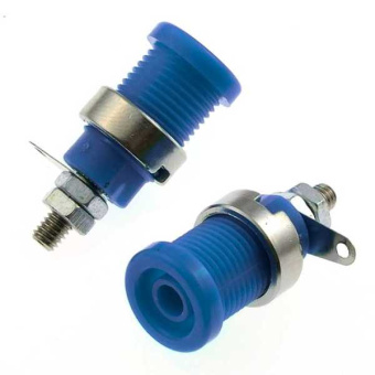 Z012 4mm panel jack BLUE от магазина РЭССИ