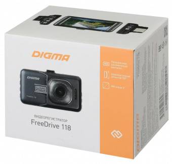 Видеорегистратор Digma FreeDrive 118 черный 1.3Mpix 1080x1920 1080p 150гр. JL5112 от магазина РЭССИ