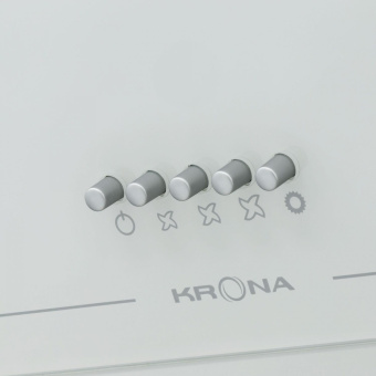 Вытяжка каминная Krona Jina 600 PB белый управление: кнопочное (1 мотор) от магазина РЭССИ